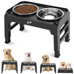 Ensemble COMESOON de gamelles elevées pour chien, design moderne et pratique.