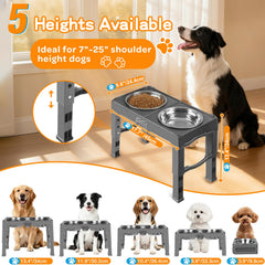 COMESOON hauteur reglable pour chien, facile à ajuster selon la taille.