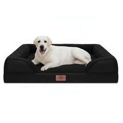 Lit Comfort Expression pour chien XL avec coussin orthopédique et repose-tête.