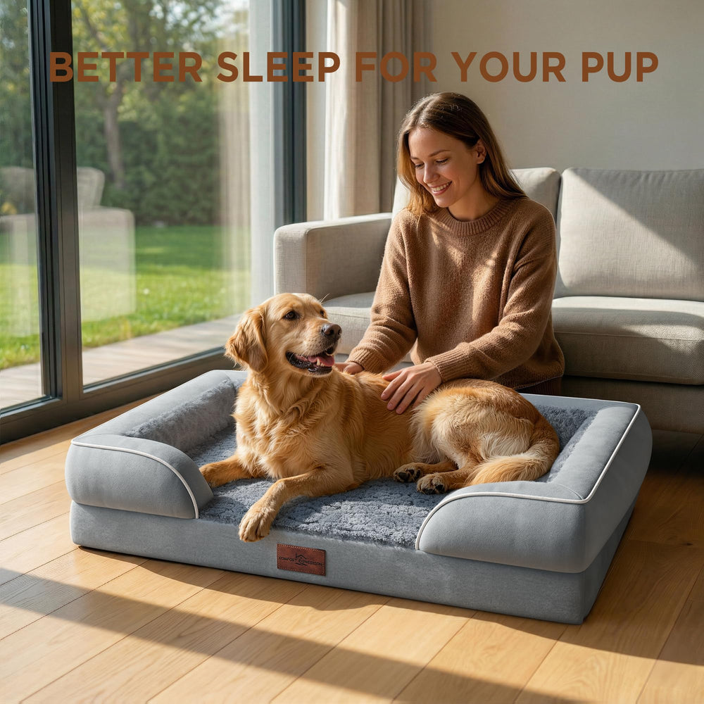 Mousse CertiPUR-US et rembourrage ergonomique pour grands chiens
