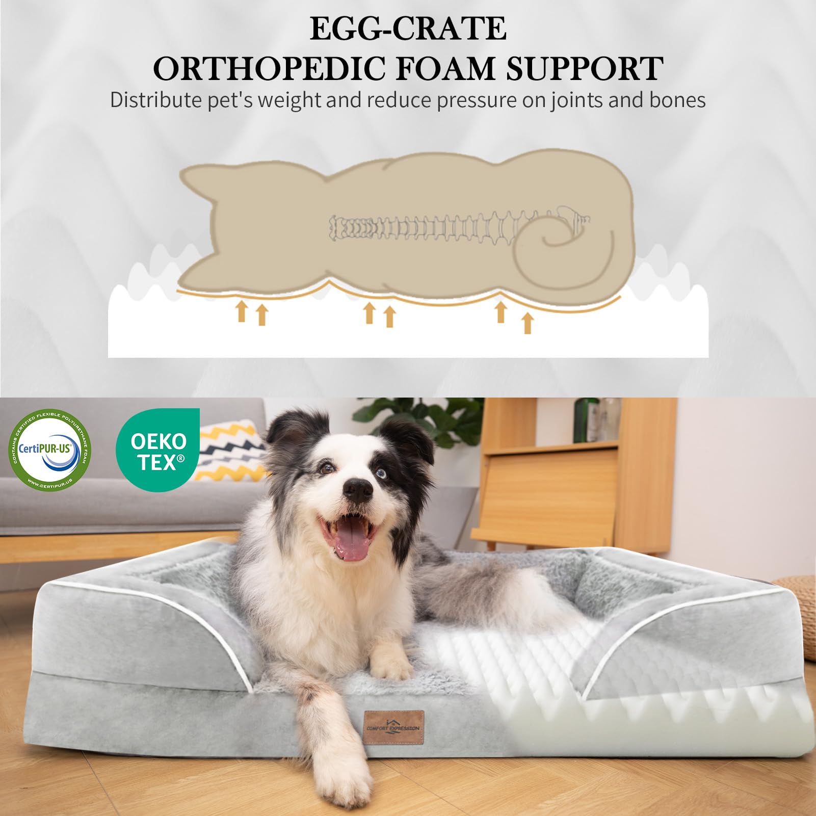 Mousse relief en forme d'œuf Comfort Expression – soutien articulations