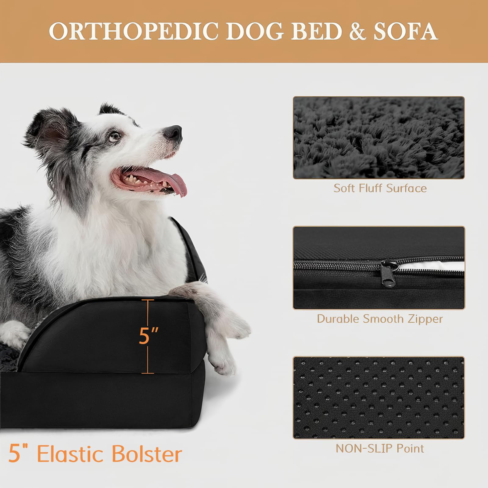 Surface en peluche douce et agréable pour la peau et les pattes.