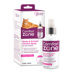 Comfort Zone Chat Pheromone Spray – bouteille 4oz pour apaiser votre chat