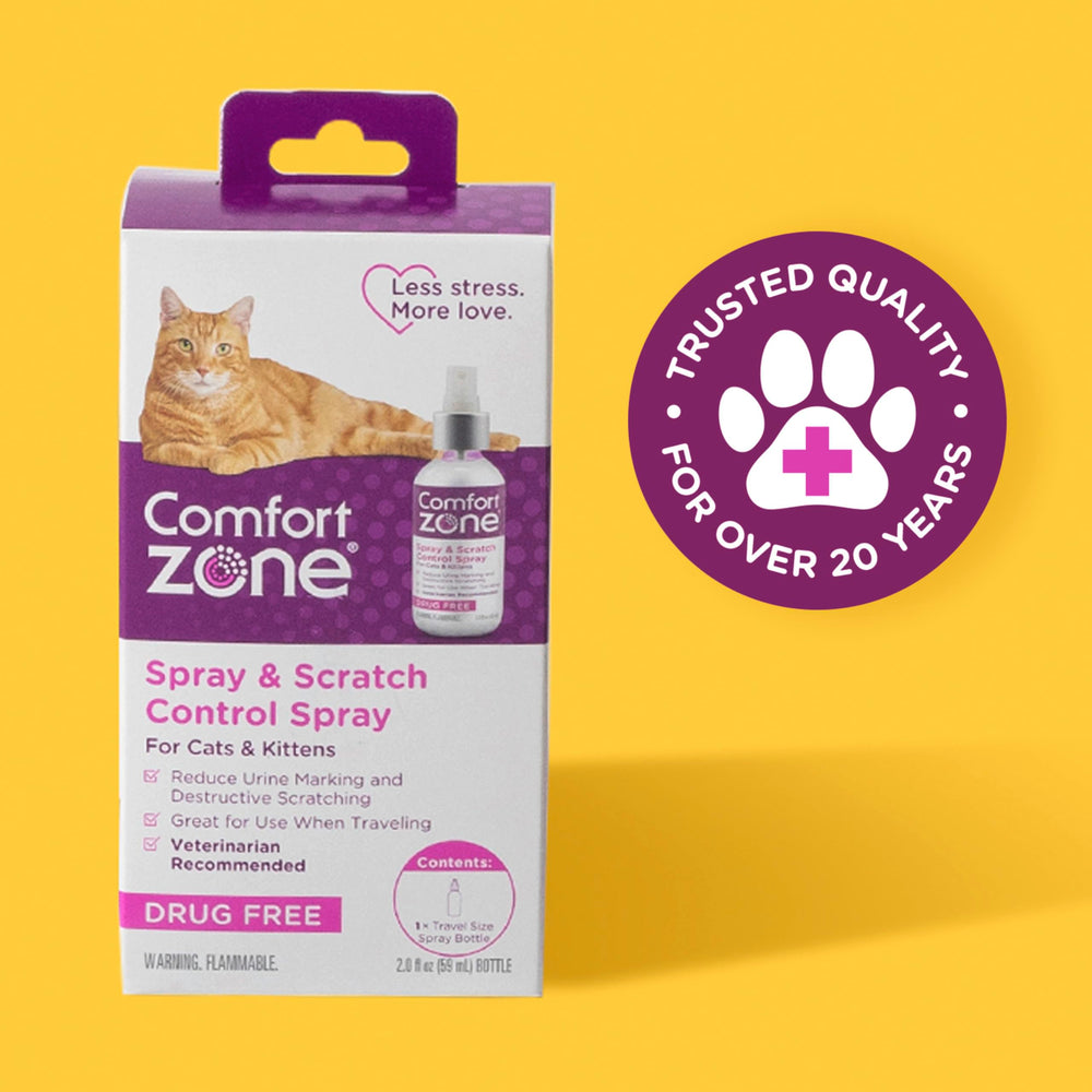 Comfort Zone Chat usage quotidien Spray – aide à maintenir le calme lors des changements de routine