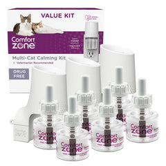 Diffuseur Comfort Zone Multi-Cat – apaisant et pratique pour réduire les tensions entre chats.
