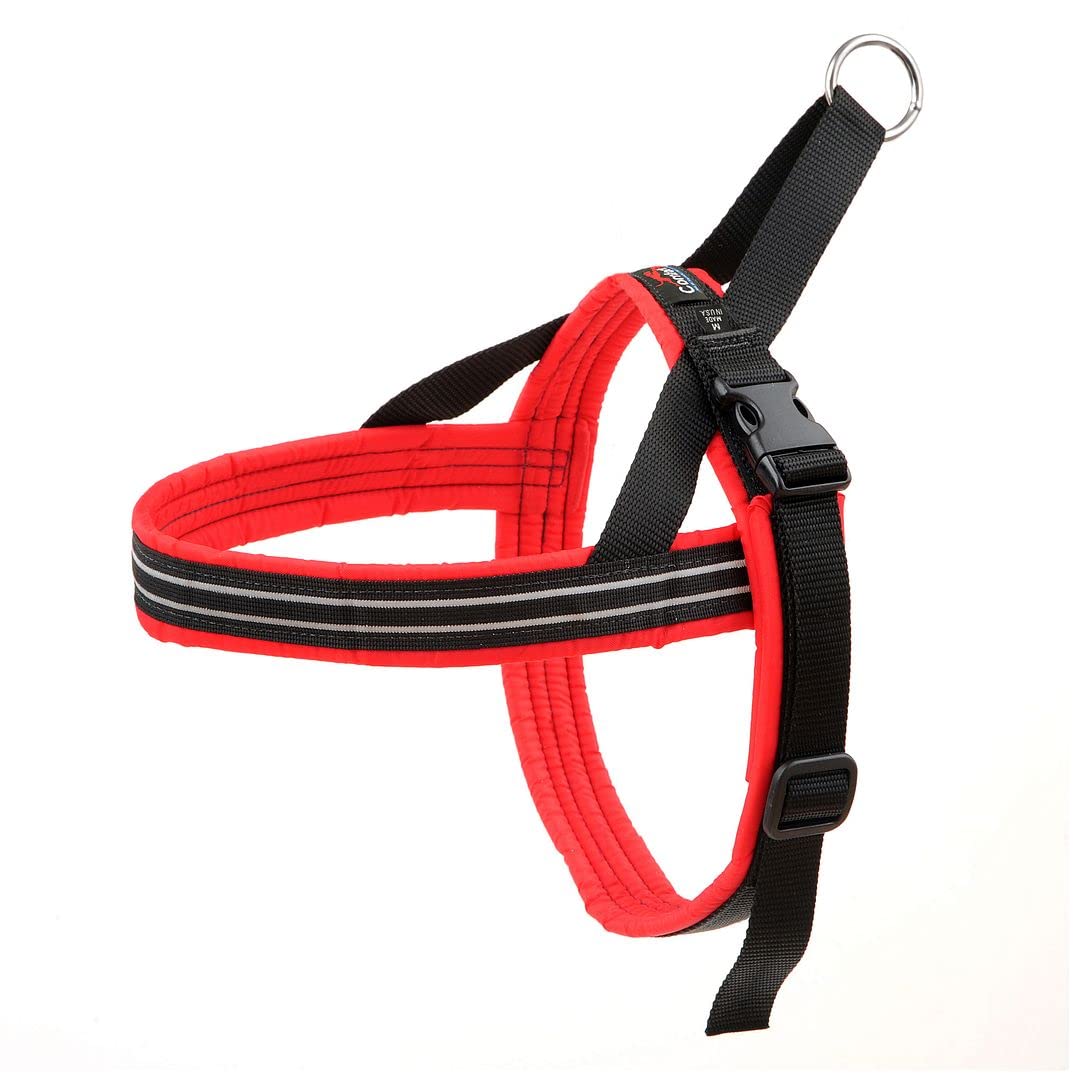 Harnais ComfortFlex Sport plan rapproché sur le rembourrage, pour chien actif.