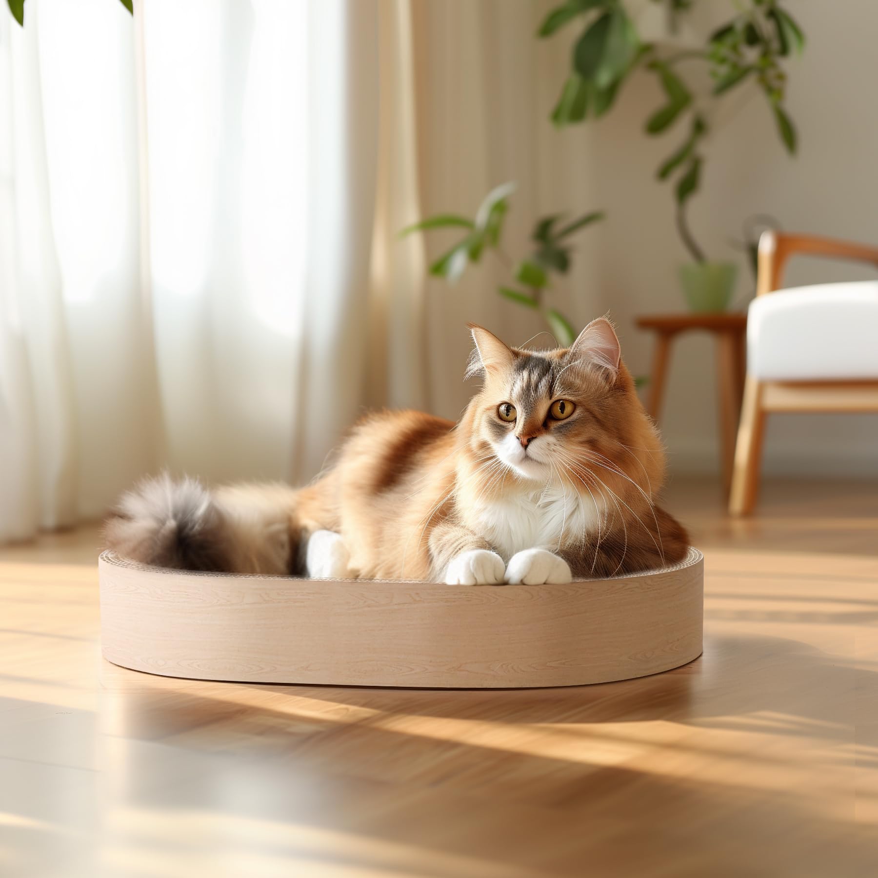 Nid grattage ComSaf pour chats d'intérieur, facile à nettoyer et durable.