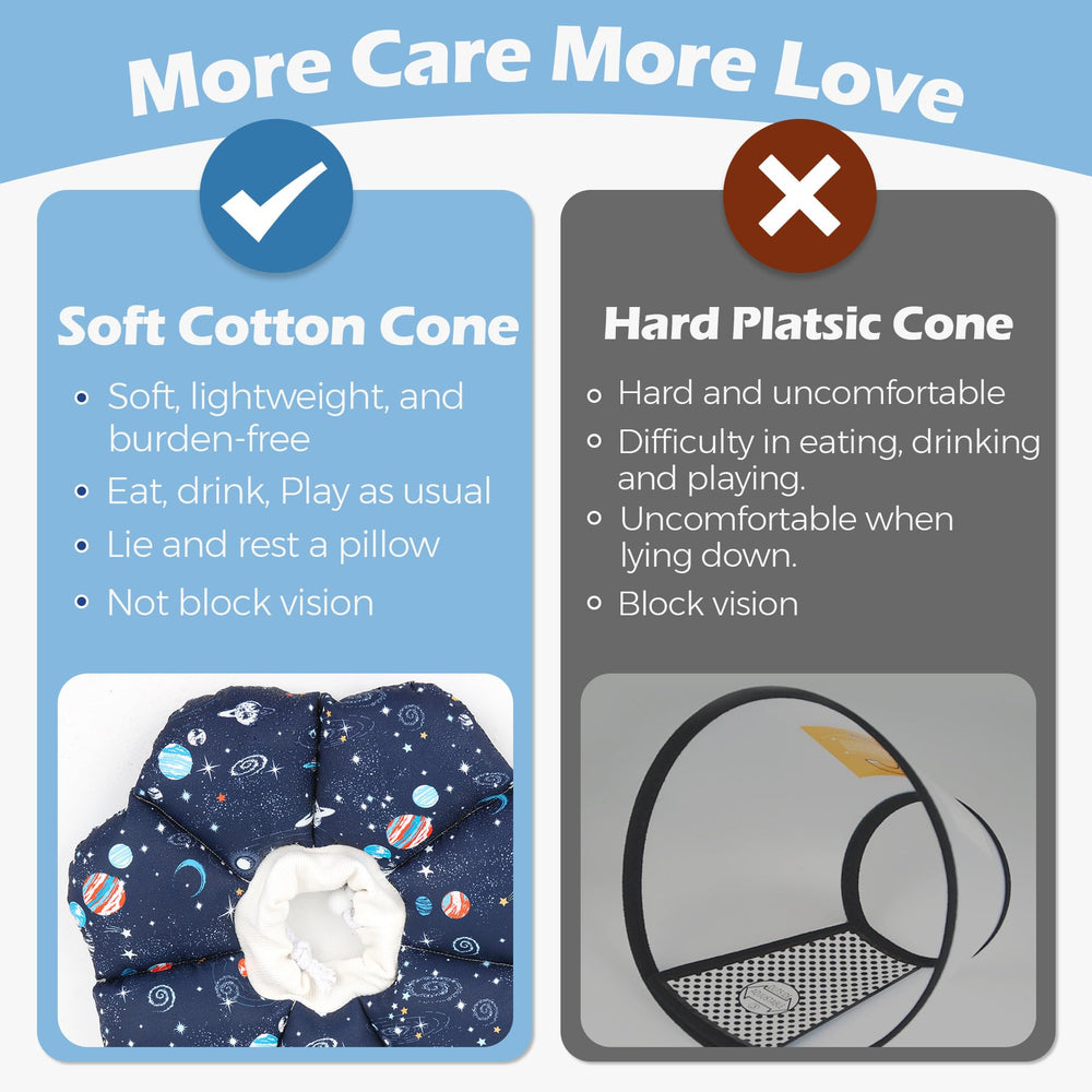 Guide de taille ComSaf collier conique M pour chat.