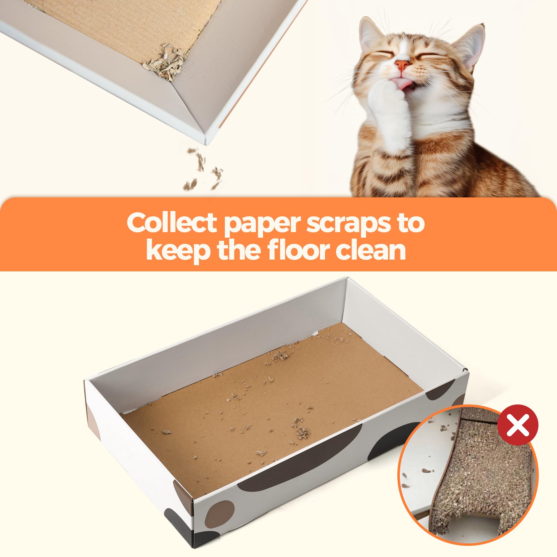 ComSaf utilisation intérieure facile pour canaliser le griffage des chats.