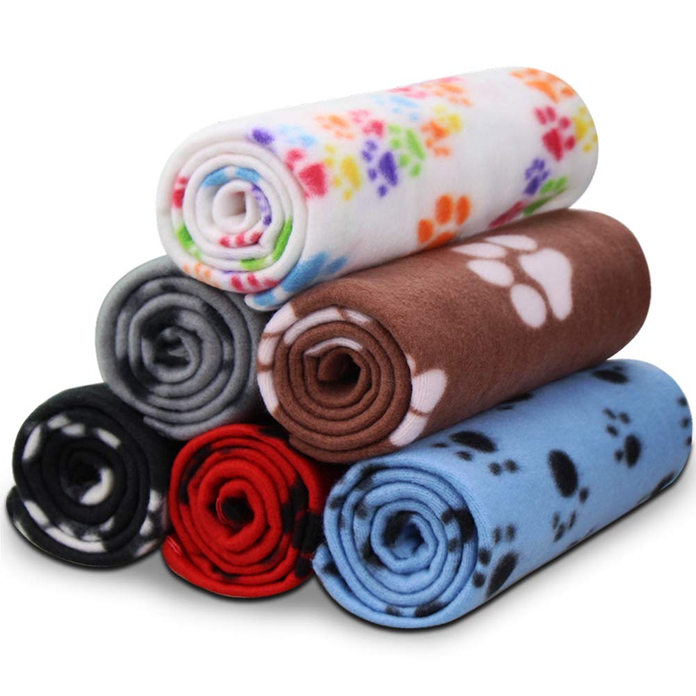 Couverture Comsmart empreinte patte noire, douce et protectrice pour canapé