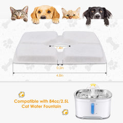 Éponges pré-filtre Comsmart pour fontaine chat – nettoyage facilité et performance.