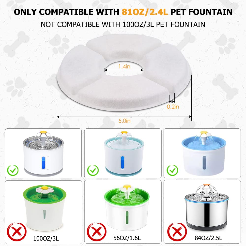 Filtre Comsmart à filtration triple pour fontaine chat assure eau plus fraîche.