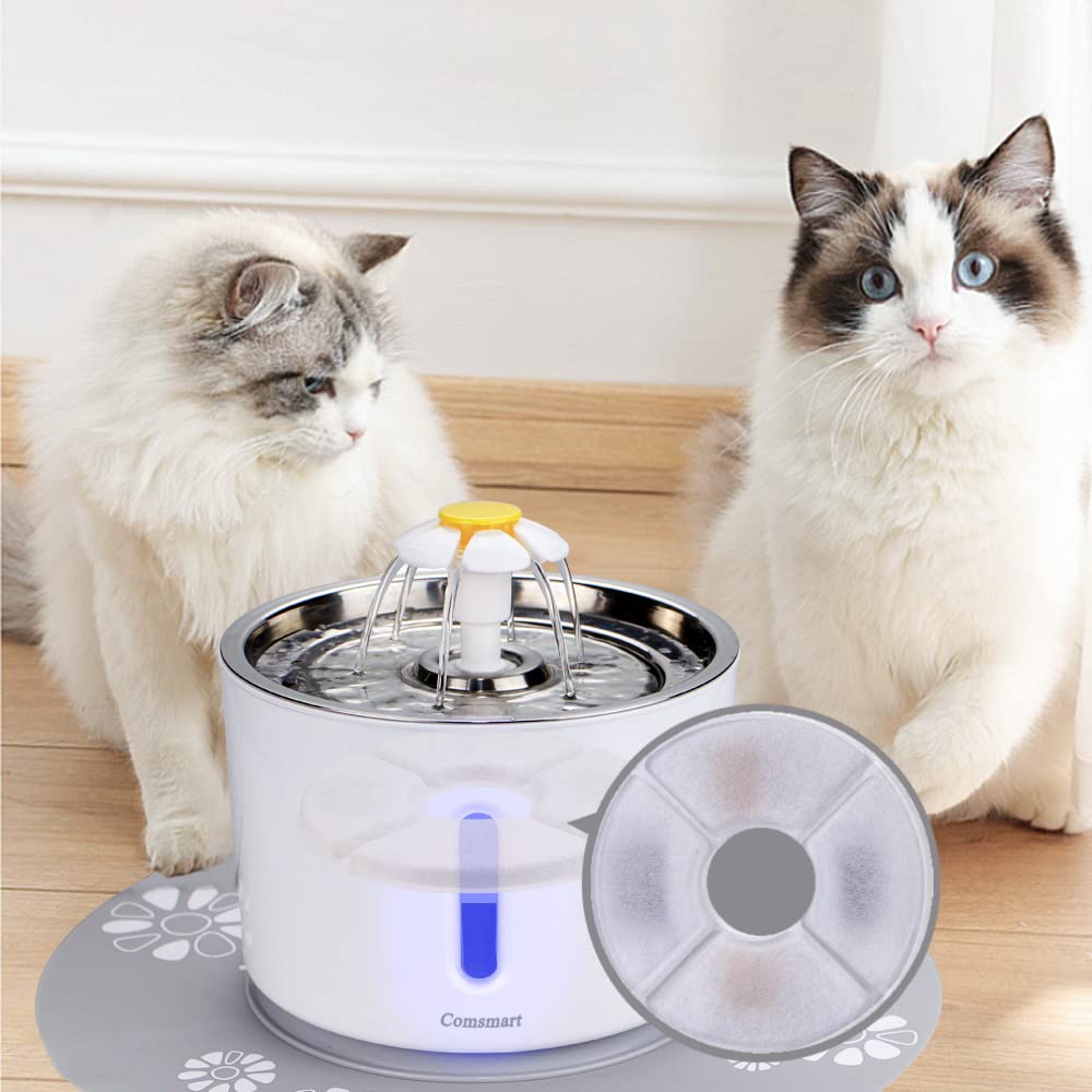 Comsmart kit remplacement filtre fontaine chat: entretien facile et pratique.