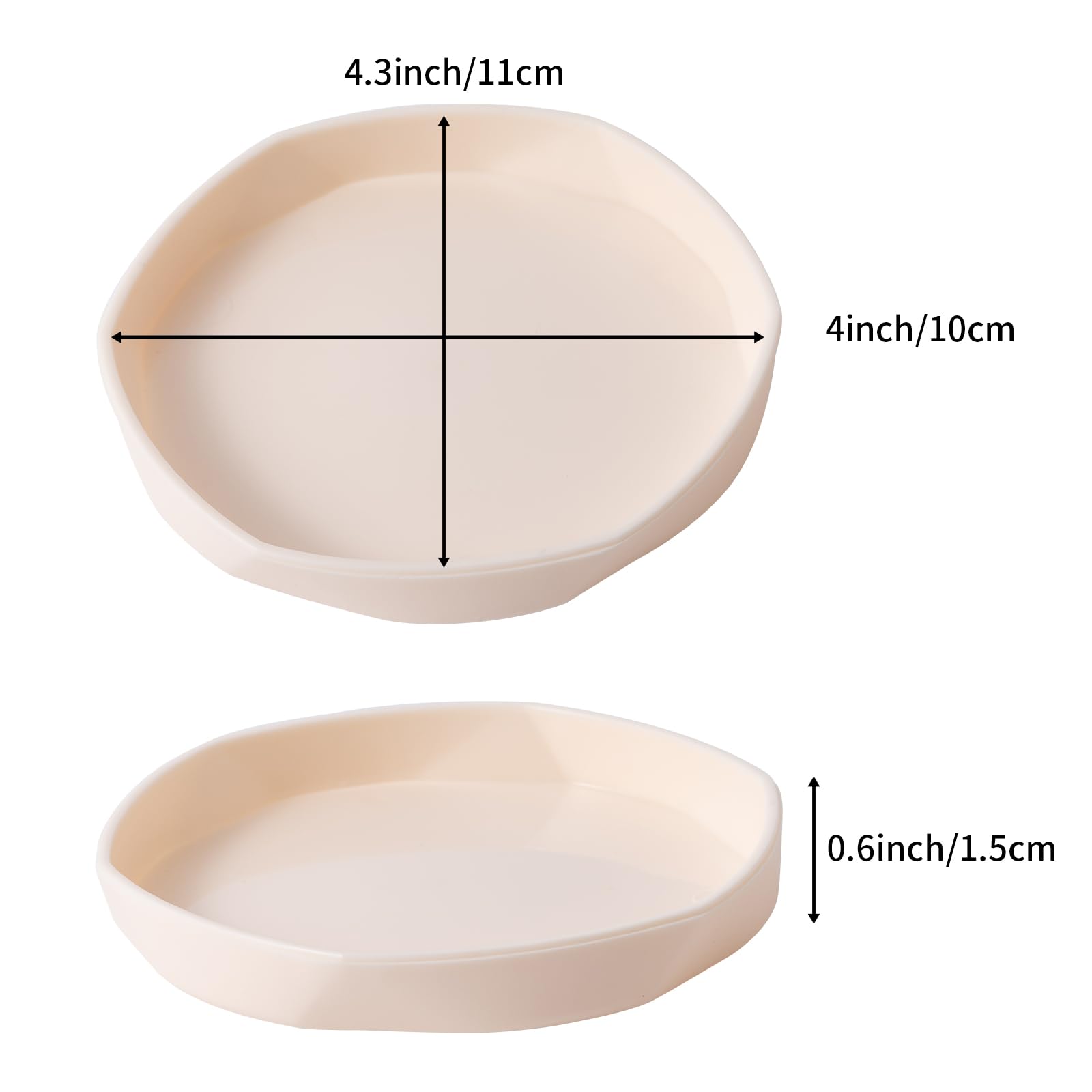 Assiette COMSUN pour reptile, plastique léger et résistant, facile à manipuler dans l'enclos.