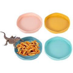 Bol COMSUN pour nourriture réptile petit format 4 pouces, pratique pour geckos et lézards.