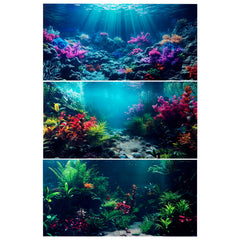 COMSUN fond d'aquarium, coraux lumineux, profondeur accrue.