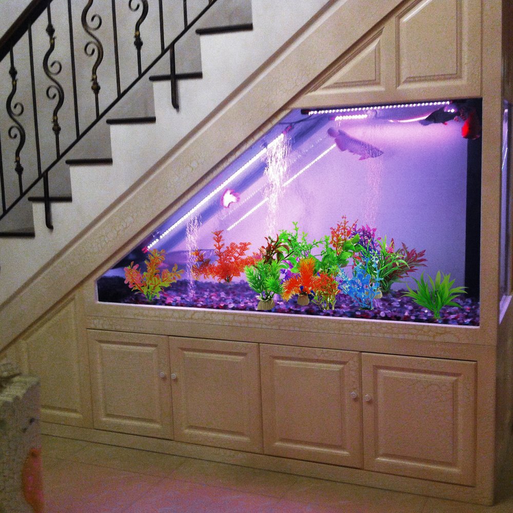 COMSUN plantes artificielles aquarium petites – feuillage réaliste et installation simple.