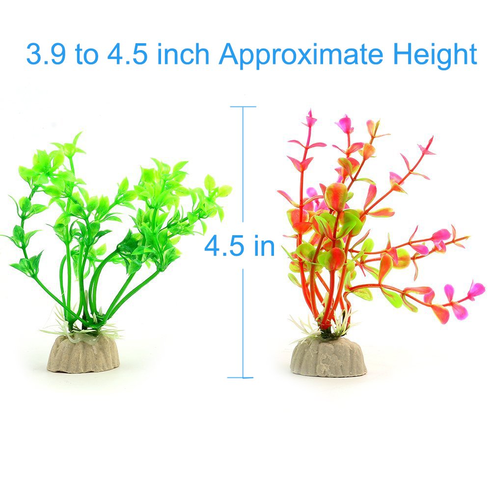 COMSUN plantes artificielles aquarium petites – textures riches et mise en place facile.