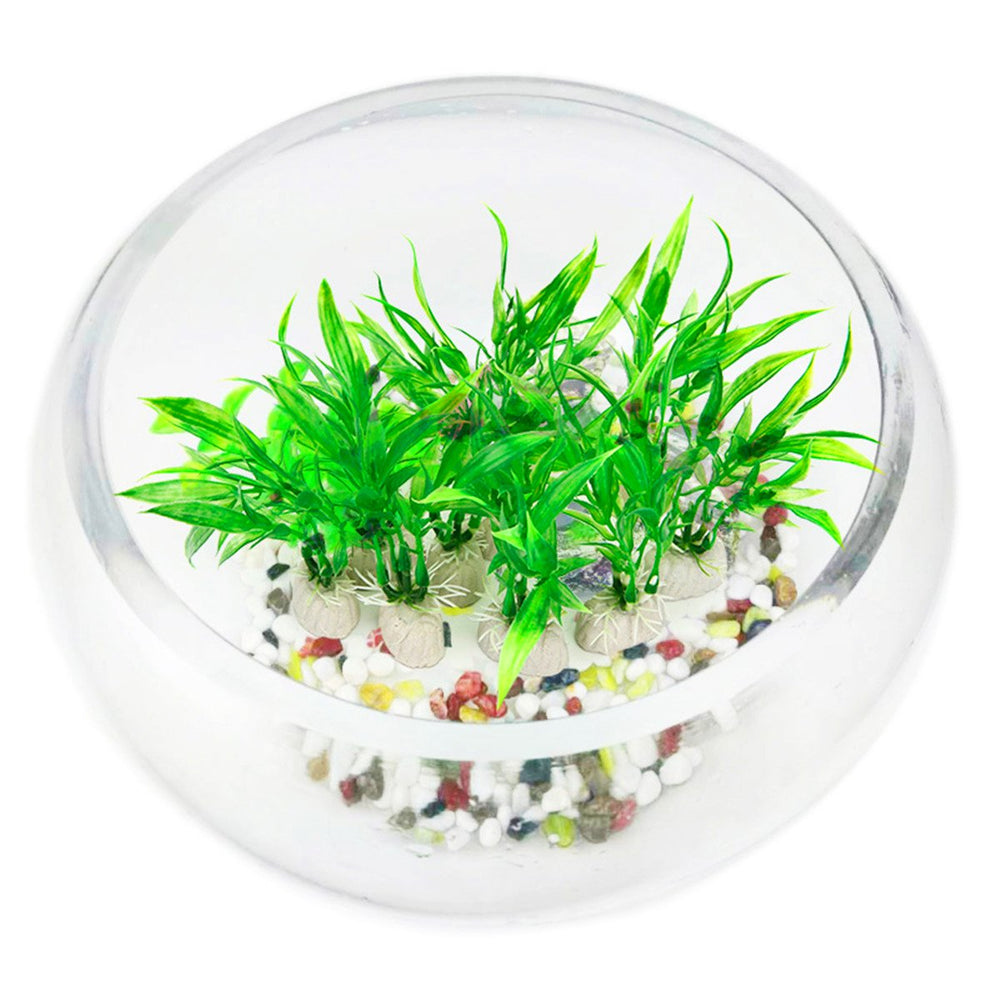 COMSUN plante artificielle aquarium vert brillant, verdure dense et décor captivant.