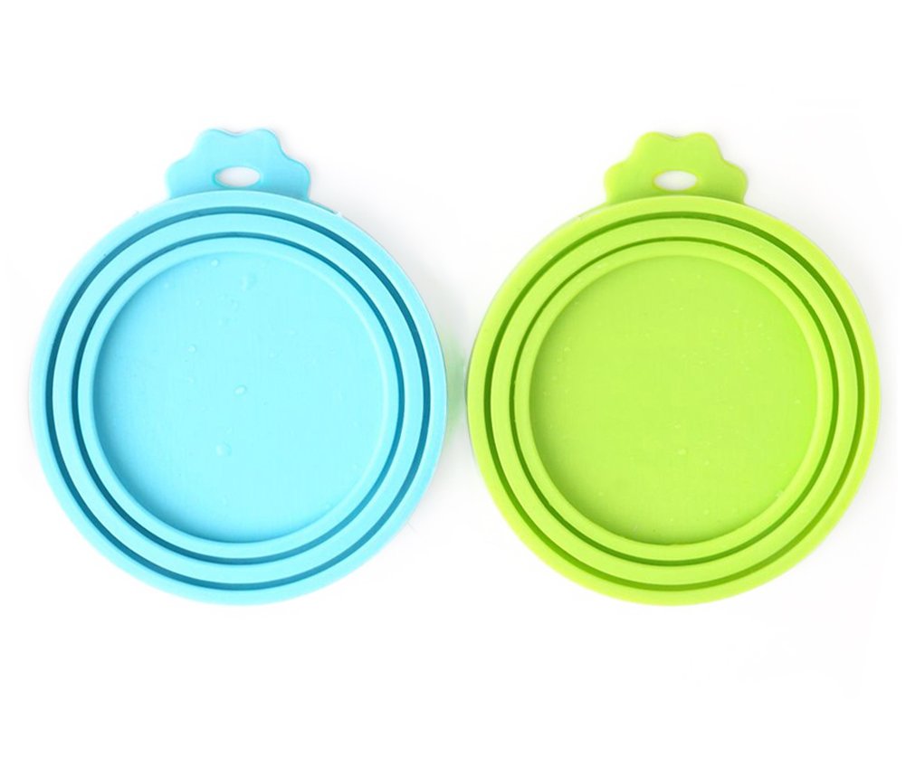 Couvercle Comtim en silicone pour nourriture chien, maintien frais plus longtemps.