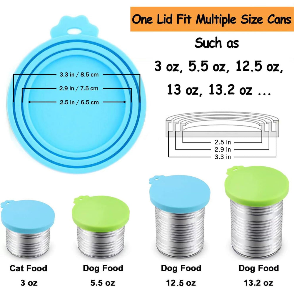Couvercle Comtim en silicone chien vert, s'adapte à trois tailles.