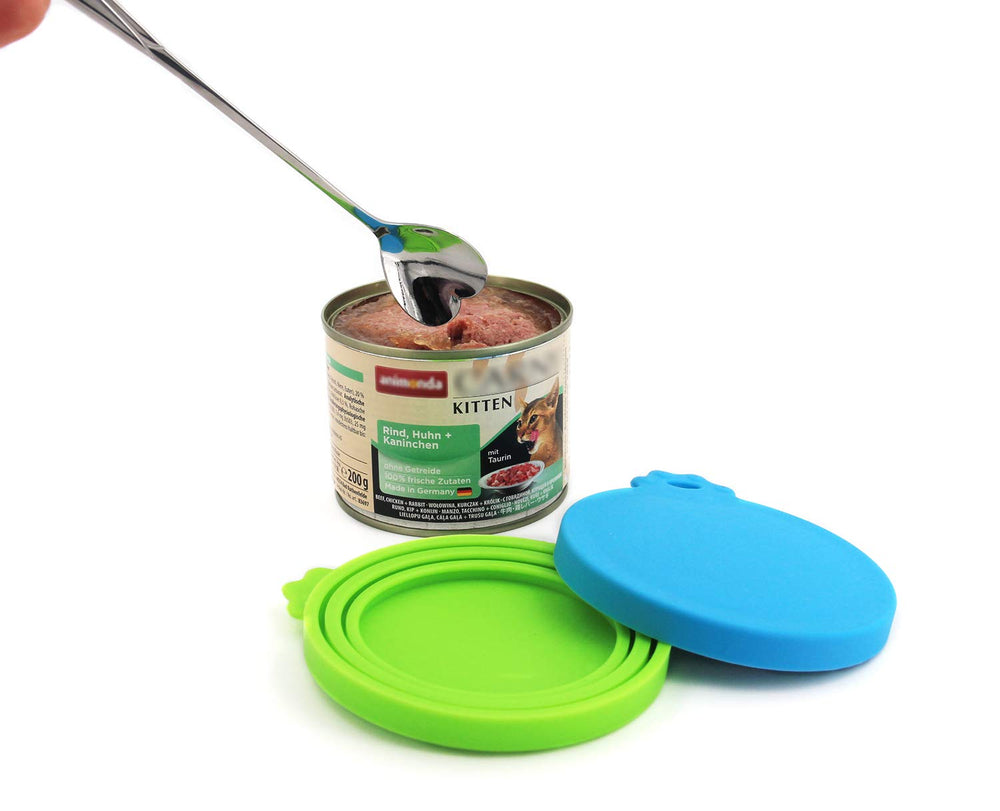 Couvercles Comtim en silicone durables et réutilisables pour boîtes de conserve.