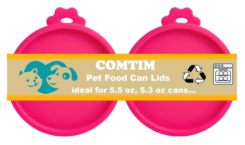 Couvercles en silicone Comtim pour nourriture de chat, gardant l’aliment frais.
