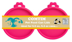 Couvercles en silicone Comtim pour nourriture de chat, gardant l’aliment frais.