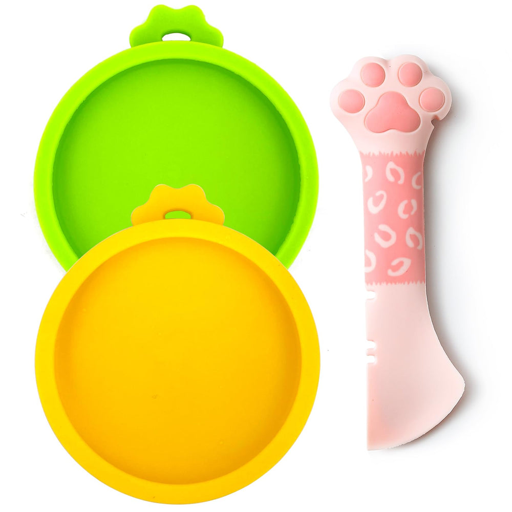 Couvercles silicone Comtim pour petites boîtes chat, frais préservé.