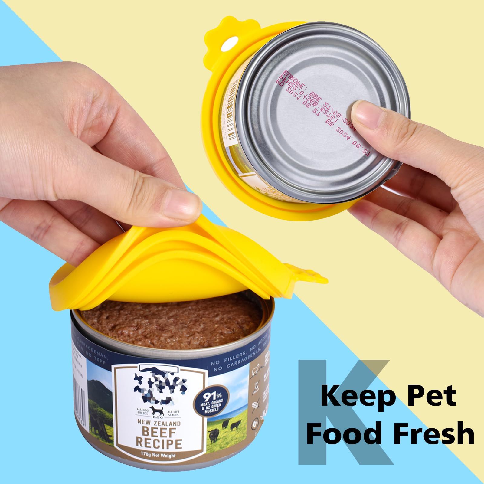 Cuillère Comtim pour nourriture chien et chat, facilite le dosage précis.