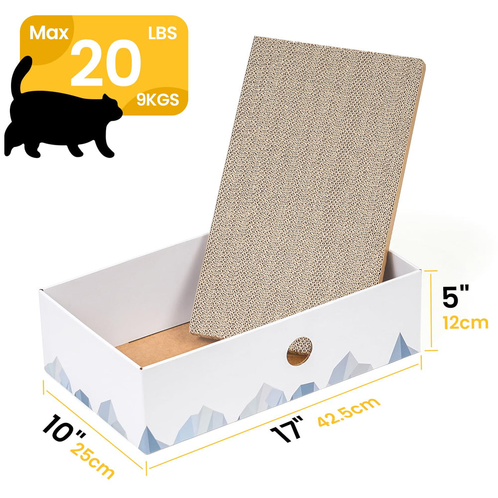 Conlun boîte-grattoir-chat couchage-carton durable, repos confortable.