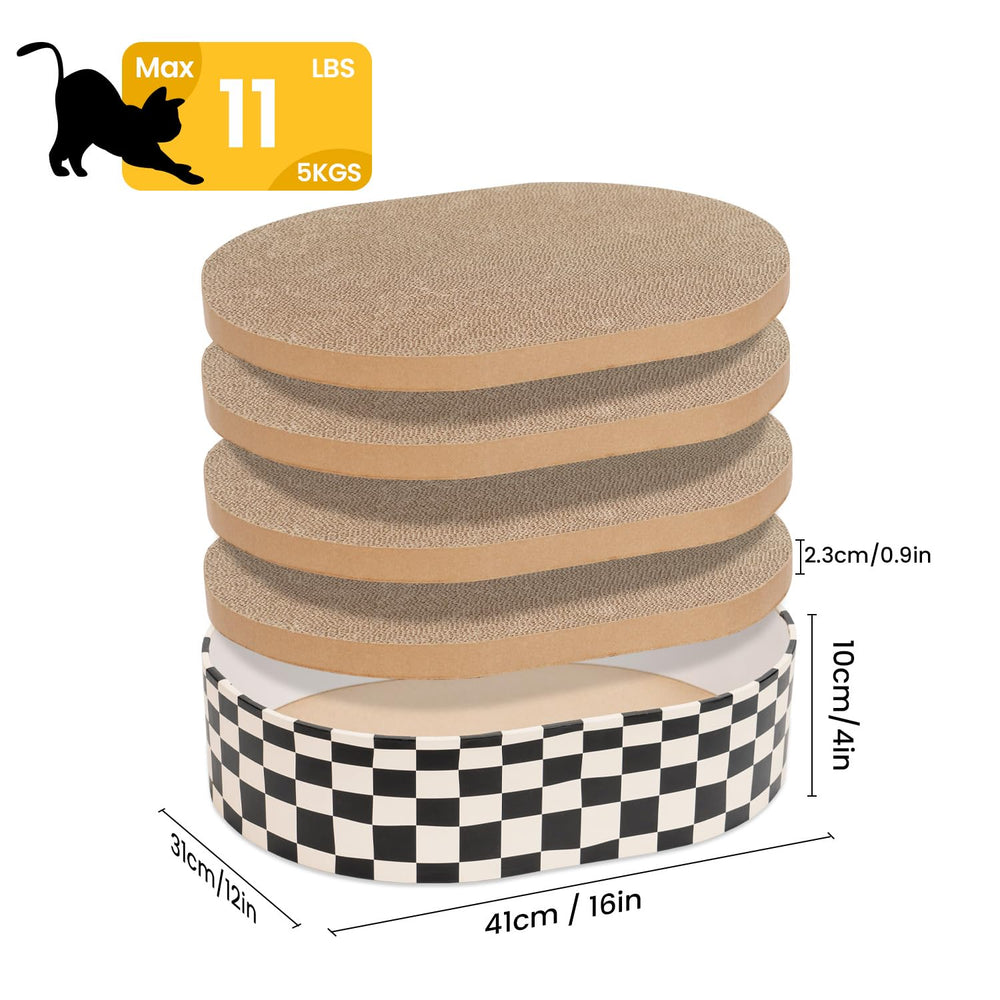 Conlun boîte griffage chat protection meubles: idéale pour protéger les meubles des griffes.