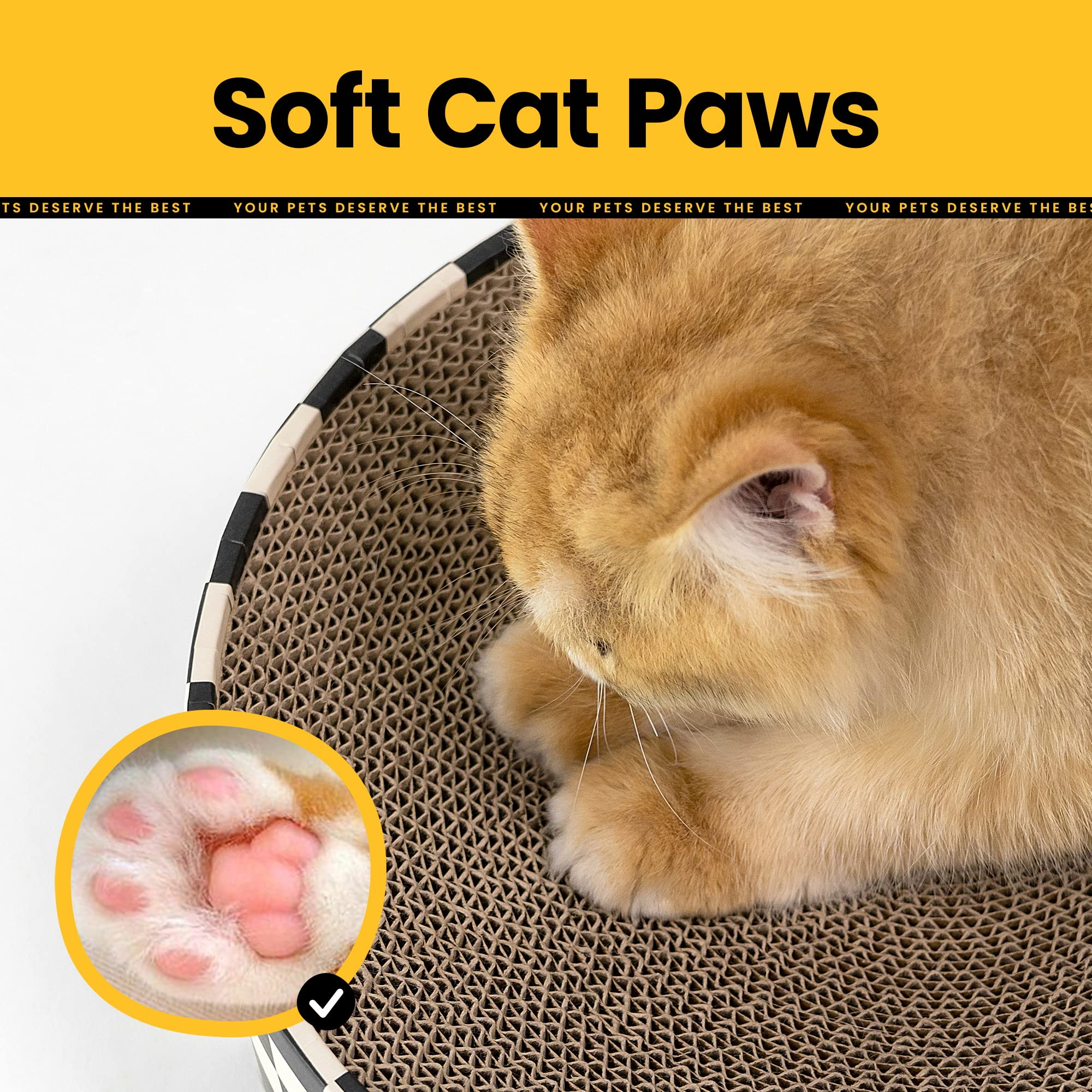 Conlun Grattoir Chat 5 motifs: design varié pour s’adapter à la déco.