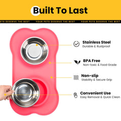 Tapis silicone Conlun non-slip rose assurant stabilité.