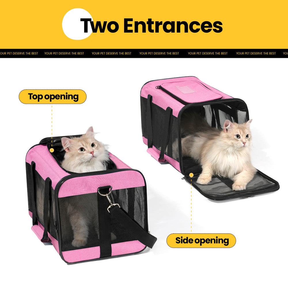 Poches extérieures pratiques pour friandises et accessoires.