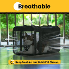 Conlun Sac Porte-Chat securite-fermetures-auto-verrouillables pour plus de securite