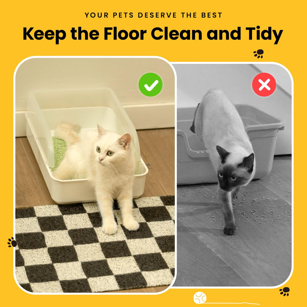 Conlun tapis litiere-compact 24x17 convient a diverses litières et espaces.
