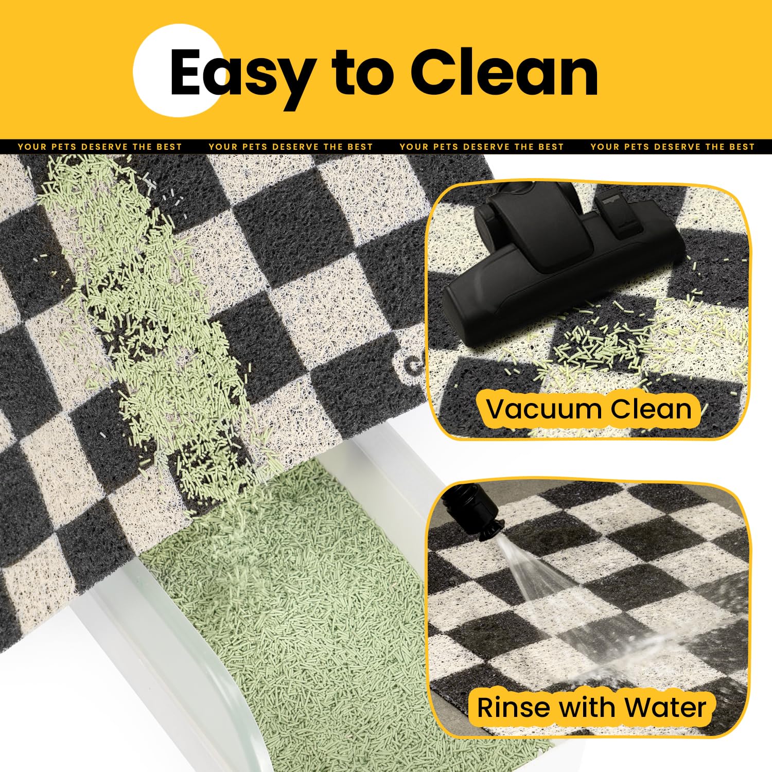 Conlun tapis litiere durable resiste aux griffes et dure dans le temps.