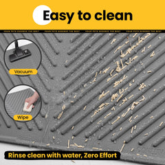 Conlun, tapis litiere silicone bords-releves, bords releves contiennent les salissures