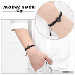 constantlife bracelet corde noire et fermeture sécurisée pour le quotidien.