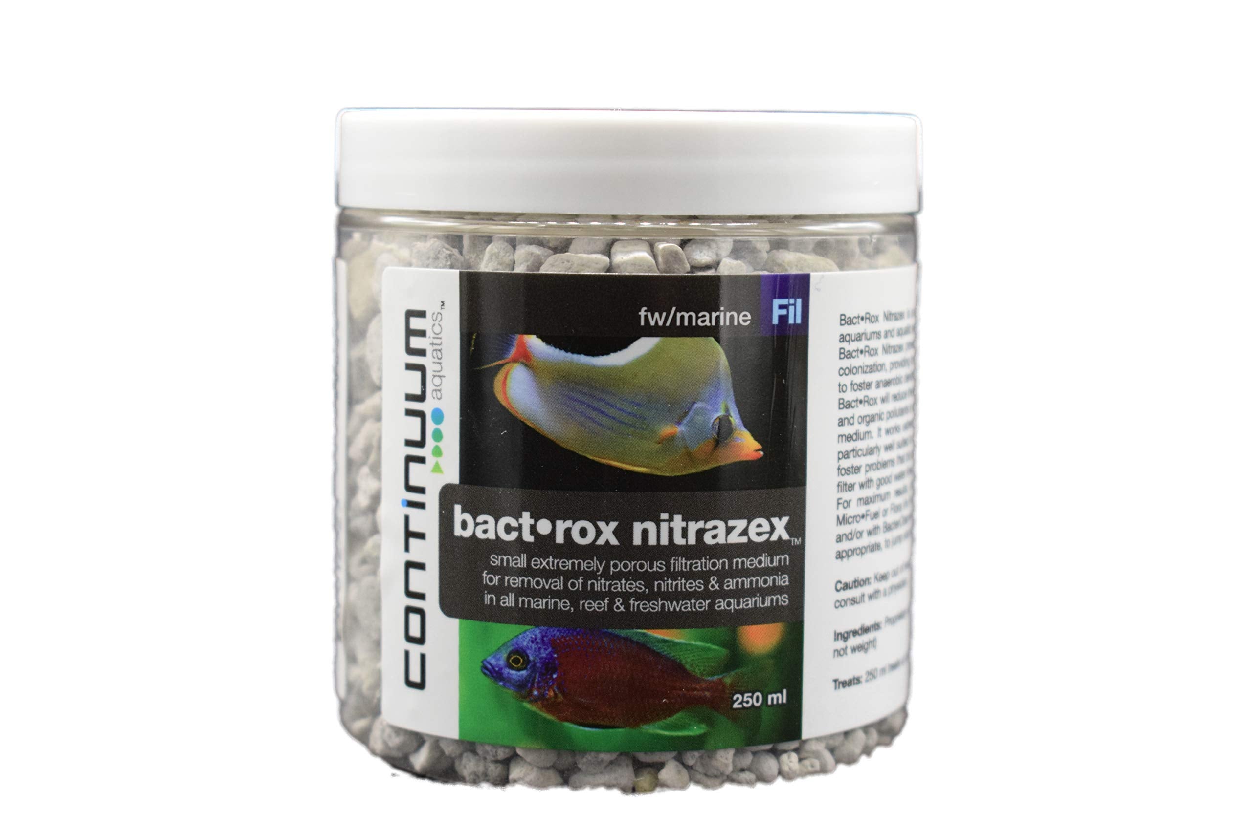 Continuum Aquatics Bact Rox Nitrazex, média poreux pour filtration biologique et réduction des nitrates.