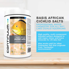 Composition minérale de Basis African Cichlid Salts; apport des minéraux essentiels.