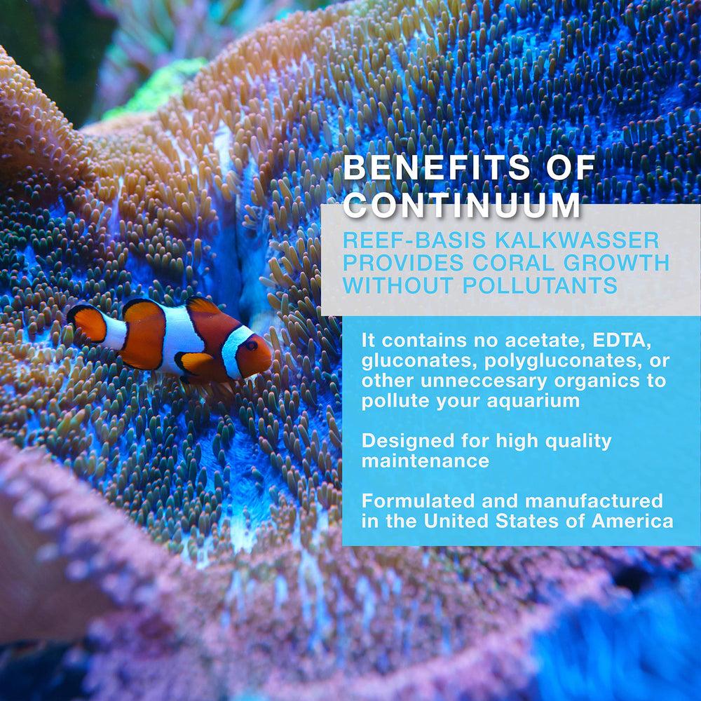 Continuum Aquatics Reef Basis Kalkwasser – doseur-poudre, idéal pour l’entretien calcium dans l’aquarium.