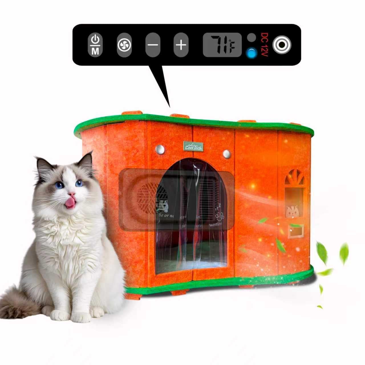 CooL Tech Maison-chat-chaleur hivernale: refuge douillet et sûr