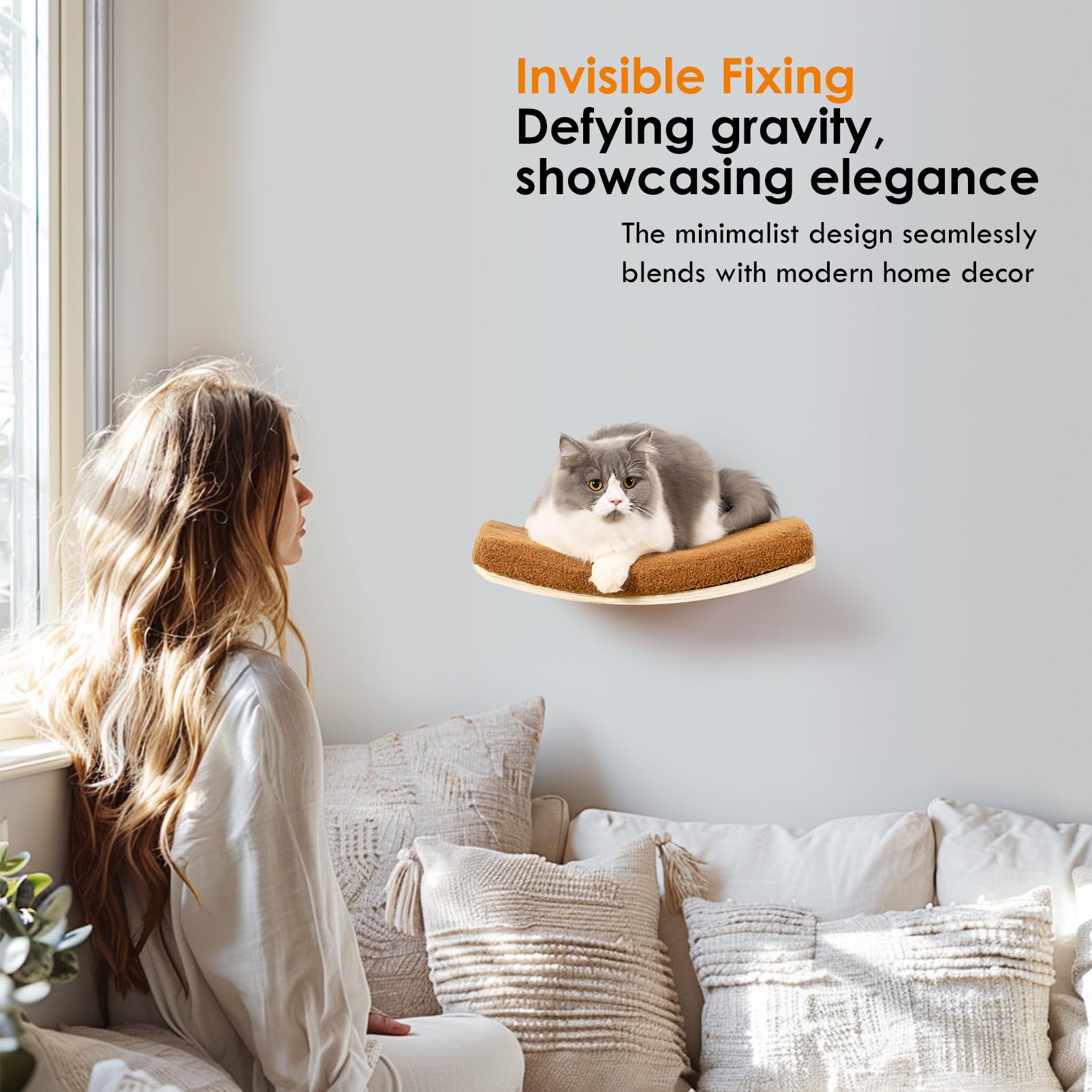 COOLEX coussins amovibles et doux pour chat et protection des meubles.