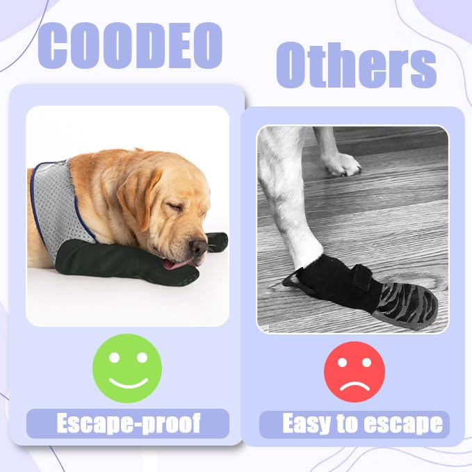 Chaussettes COODEO anti-lechage pattes — prévention des irritations