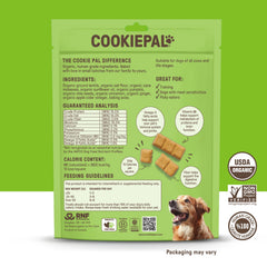 CookiePal biscuit potiron-chia croquant, texture attrayante pour le mordant et la dégustation.