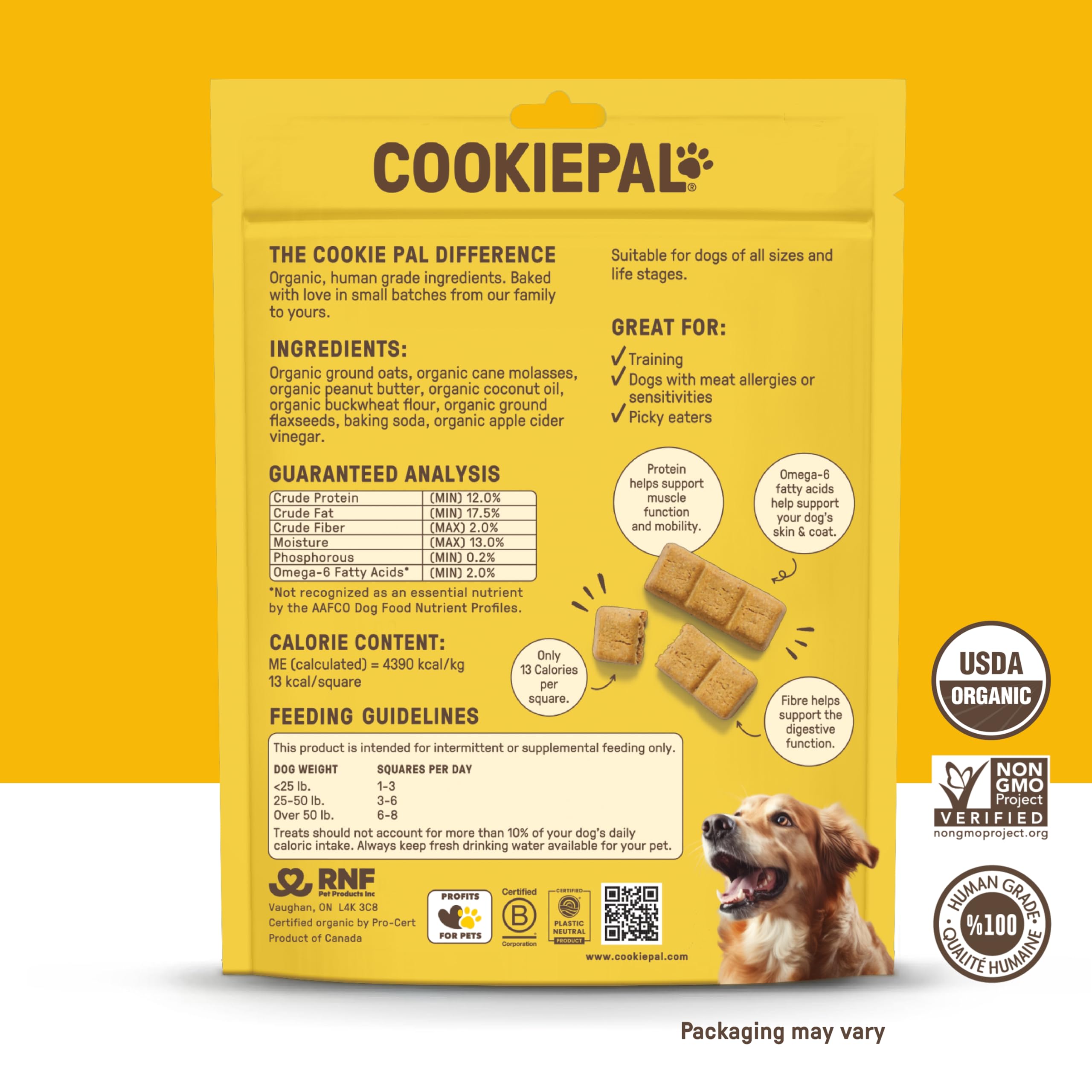 Friandise CookiePal pour chiot en entraînement, goût et motivation