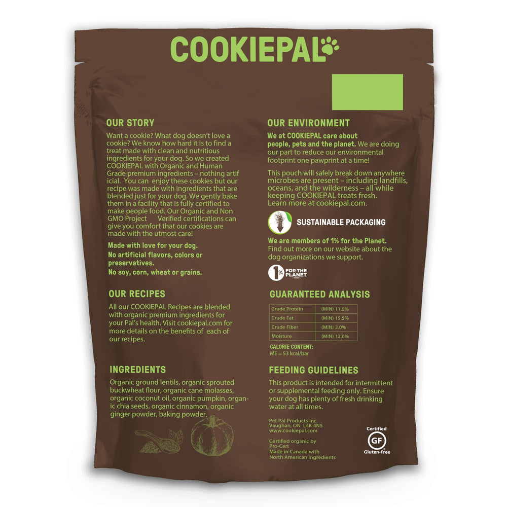 Étiquette bio et sans OGM de CookiePal rassurent les propriétaires