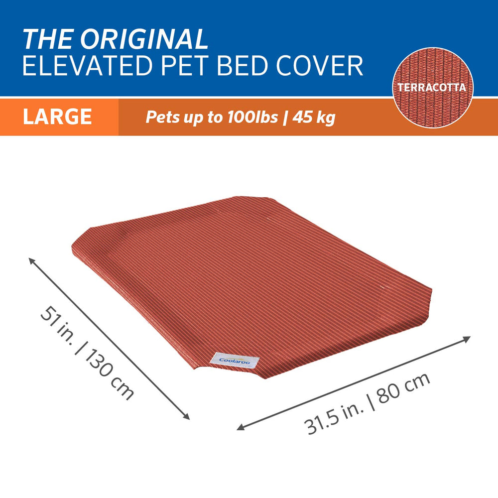 Remplacement officiel pour lit Coolaroo, terracotta, grande taille, tissu respirant.